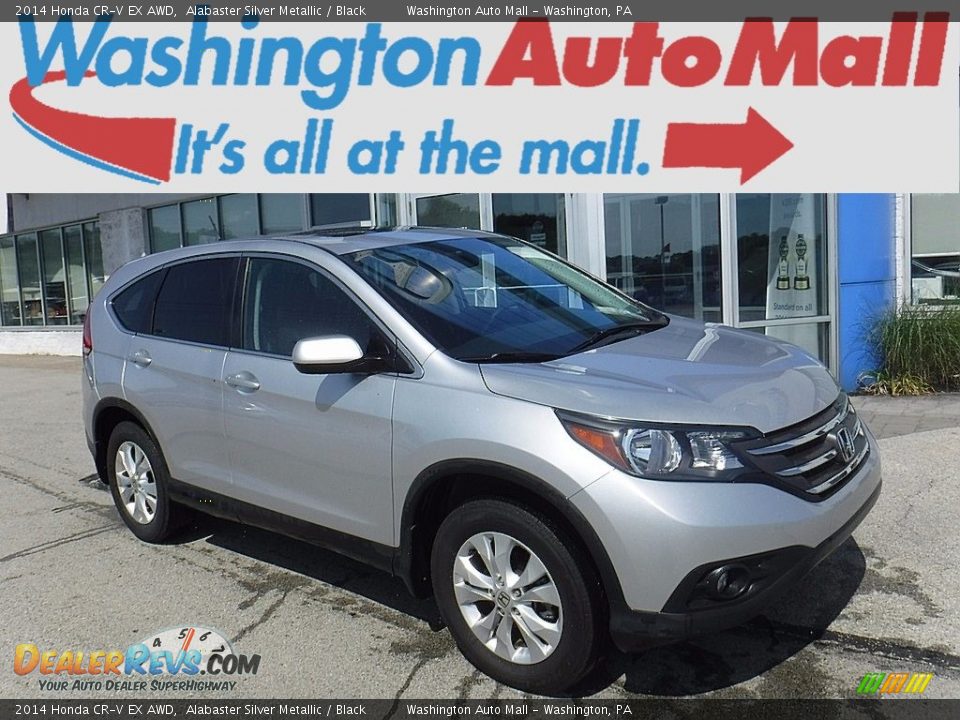 2014 Honda CR-V EX AWD Alabaster Silver Metallic / Black Photo #1