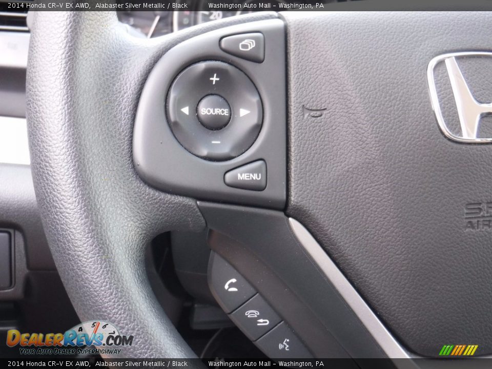 2014 Honda CR-V EX AWD Alabaster Silver Metallic / Black Photo #20