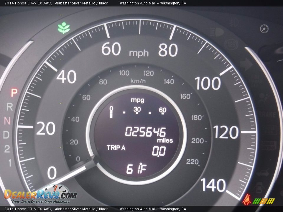 2014 Honda CR-V EX AWD Alabaster Silver Metallic / Black Photo #27