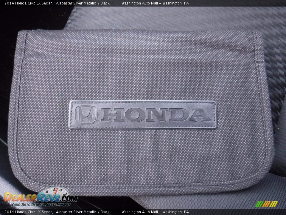 2014 Honda Civic LX Sedan Alabaster Silver Metallic / Black Photo #22