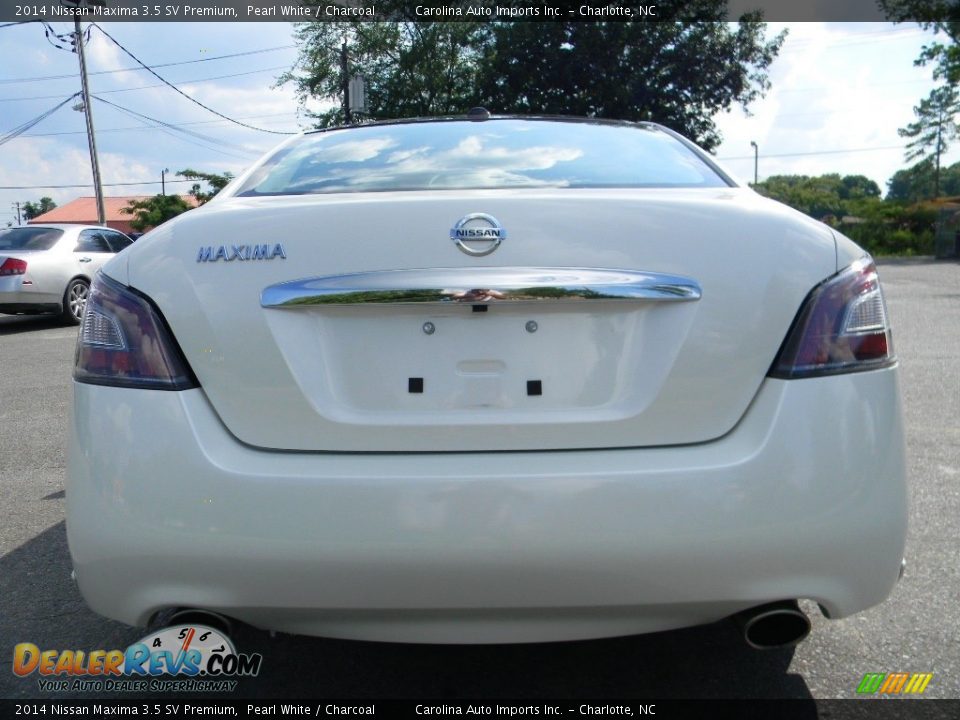 2014 Nissan Maxima 3.5 SV Premium Pearl White / Charcoal Photo #9