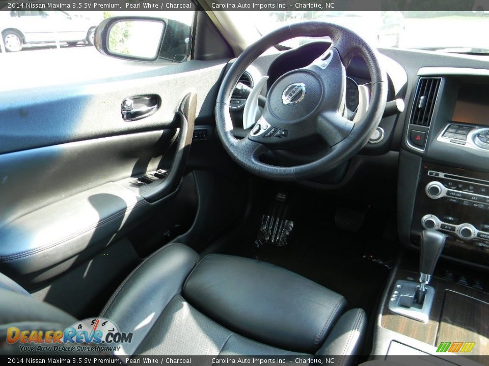2014 Nissan Maxima 3.5 SV Premium Pearl White / Charcoal Photo #12