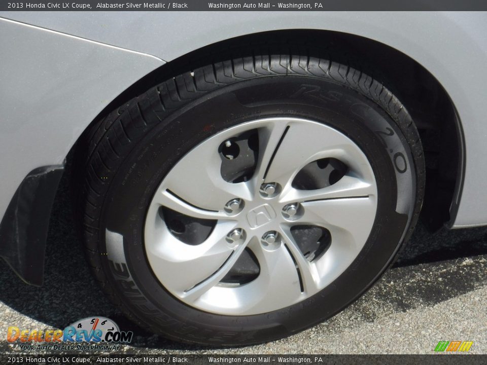 2013 Honda Civic LX Coupe Alabaster Silver Metallic / Black Photo #3