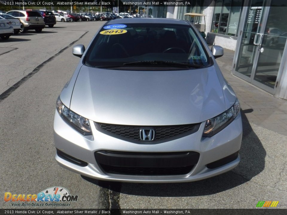 2013 Honda Civic LX Coupe Alabaster Silver Metallic / Black Photo #5