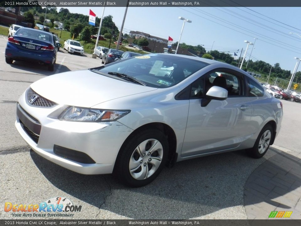 2013 Honda Civic LX Coupe Alabaster Silver Metallic / Black Photo #6