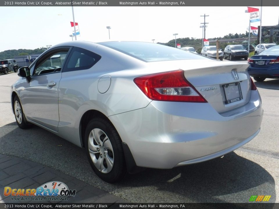 2013 Honda Civic LX Coupe Alabaster Silver Metallic / Black Photo #8