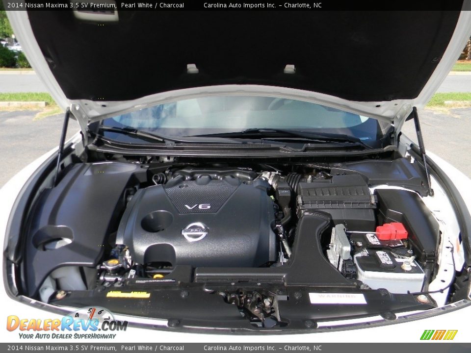 2014 Nissan Maxima 3.5 SV Premium Pearl White / Charcoal Photo #25