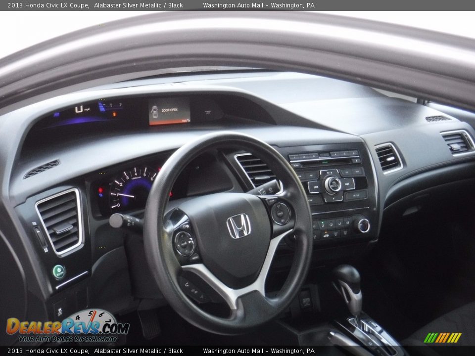 2013 Honda Civic LX Coupe Alabaster Silver Metallic / Black Photo #11