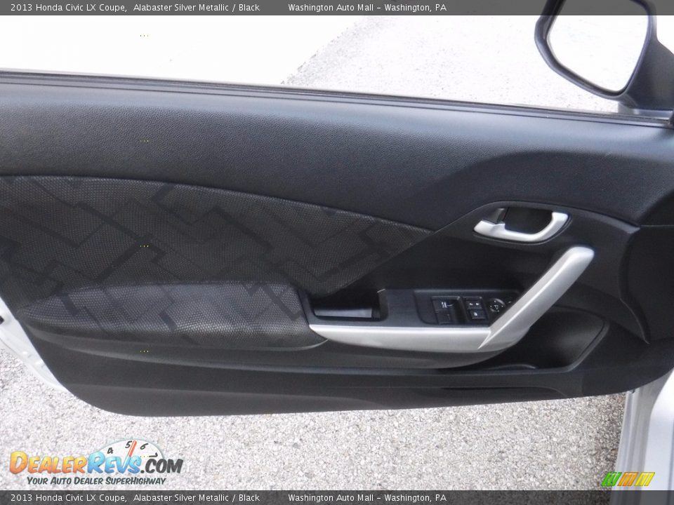 2013 Honda Civic LX Coupe Alabaster Silver Metallic / Black Photo #12