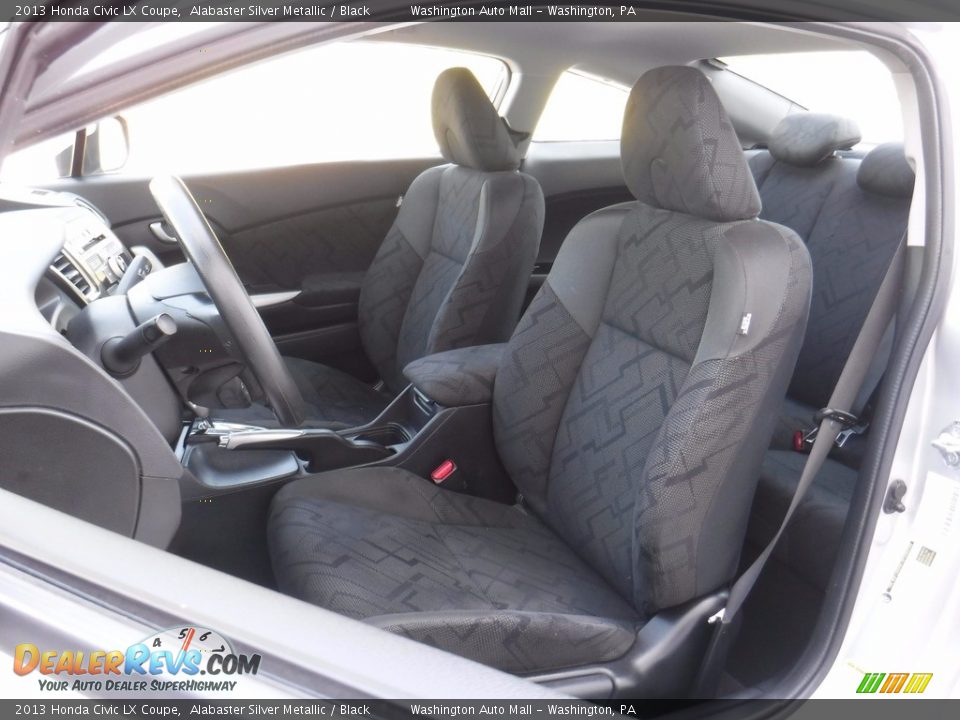 2013 Honda Civic LX Coupe Alabaster Silver Metallic / Black Photo #13