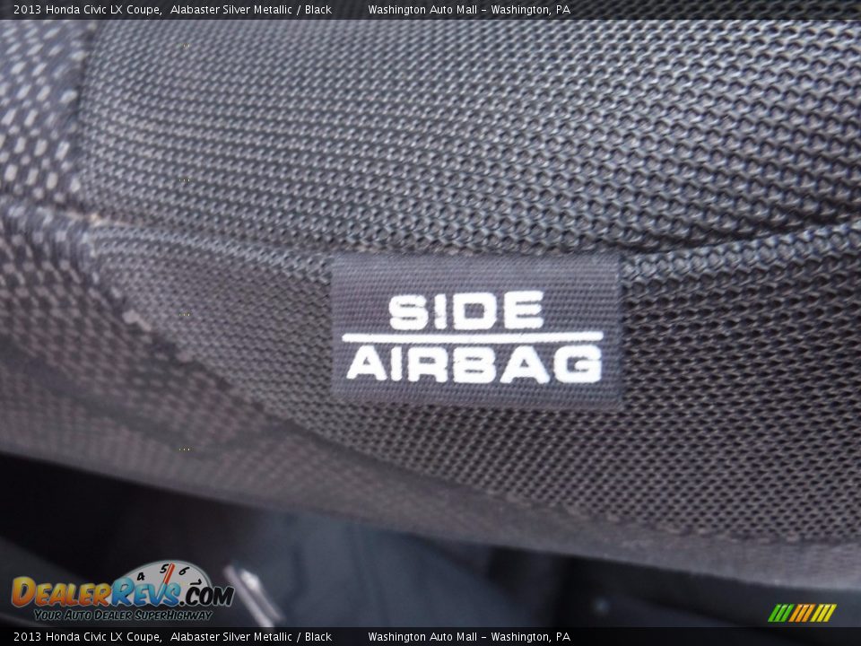 2013 Honda Civic LX Coupe Alabaster Silver Metallic / Black Photo #14