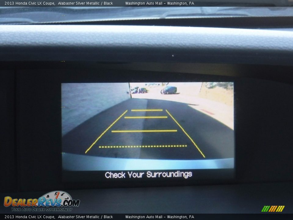 2013 Honda Civic LX Coupe Alabaster Silver Metallic / Black Photo #16