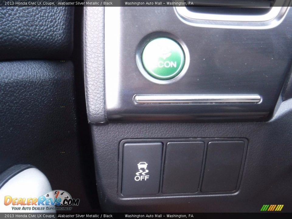 2013 Honda Civic LX Coupe Alabaster Silver Metallic / Black Photo #18