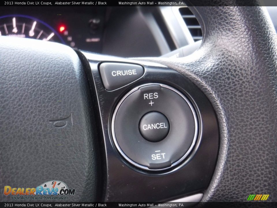 2013 Honda Civic LX Coupe Alabaster Silver Metallic / Black Photo #20
