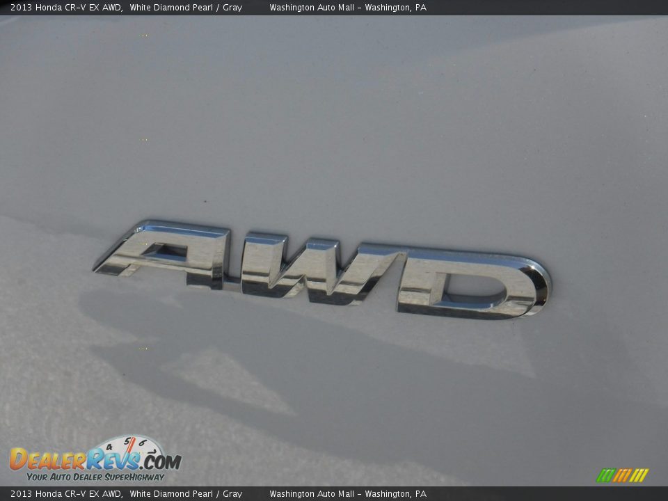2013 Honda CR-V EX AWD White Diamond Pearl / Gray Photo #9