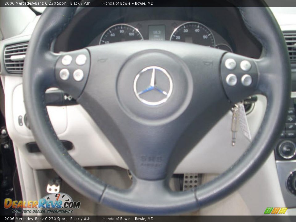 2006 Mercedes-Benz C 230 Sport Black / Ash Photo #17