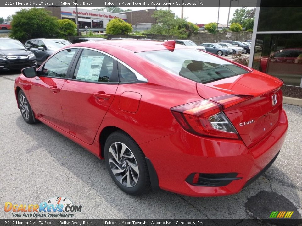 2017 Honda Civic EX Sedan Rallye Red / Black Photo #2