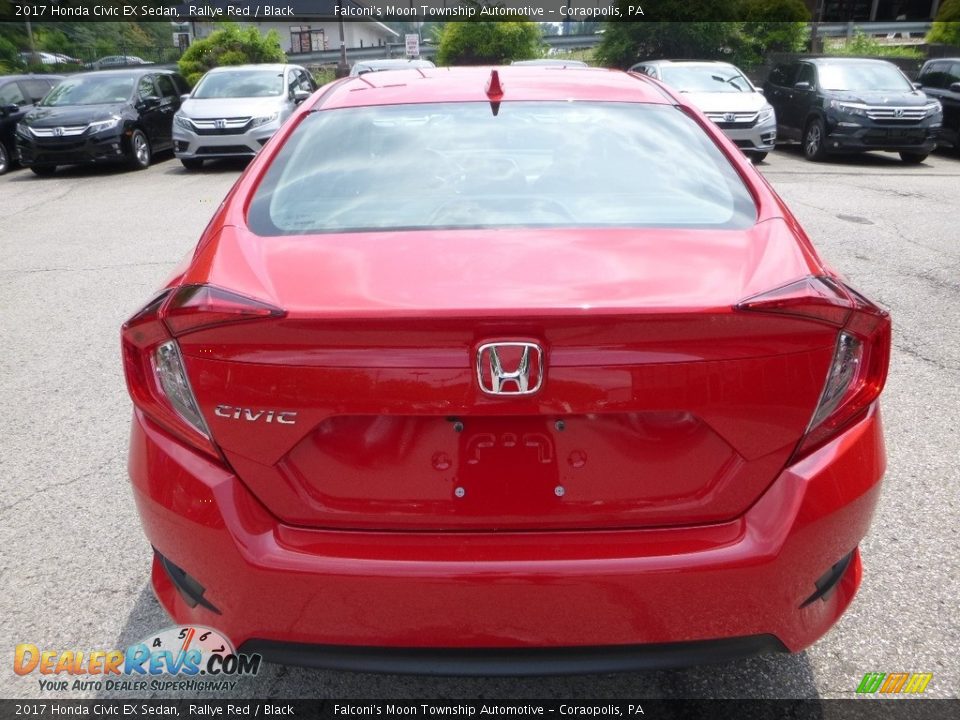 2017 Honda Civic EX Sedan Rallye Red / Black Photo #3