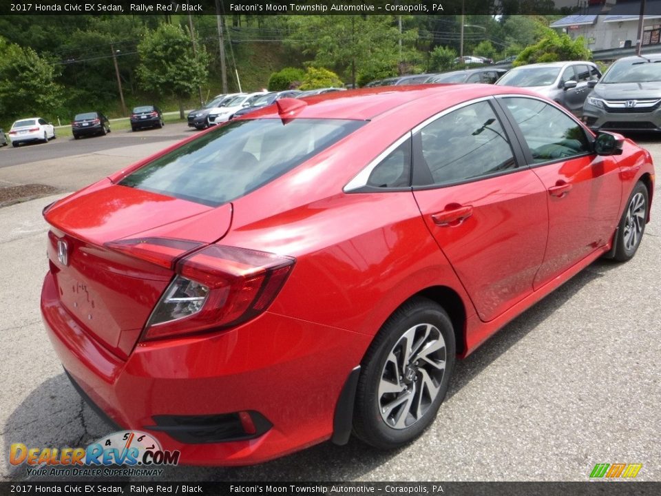 2017 Honda Civic EX Sedan Rallye Red / Black Photo #4