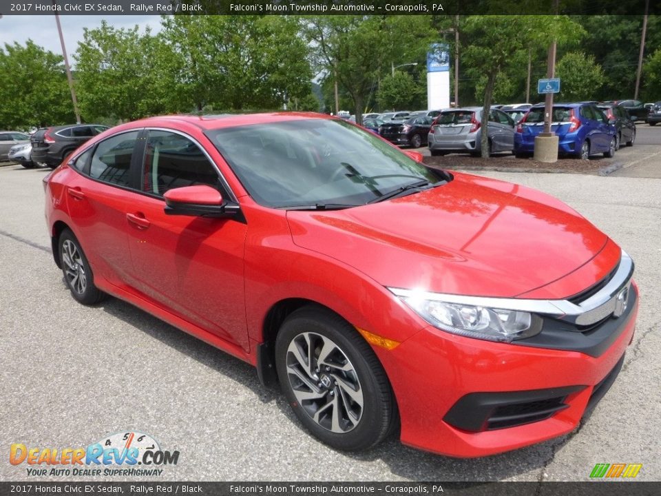 2017 Honda Civic EX Sedan Rallye Red / Black Photo #5