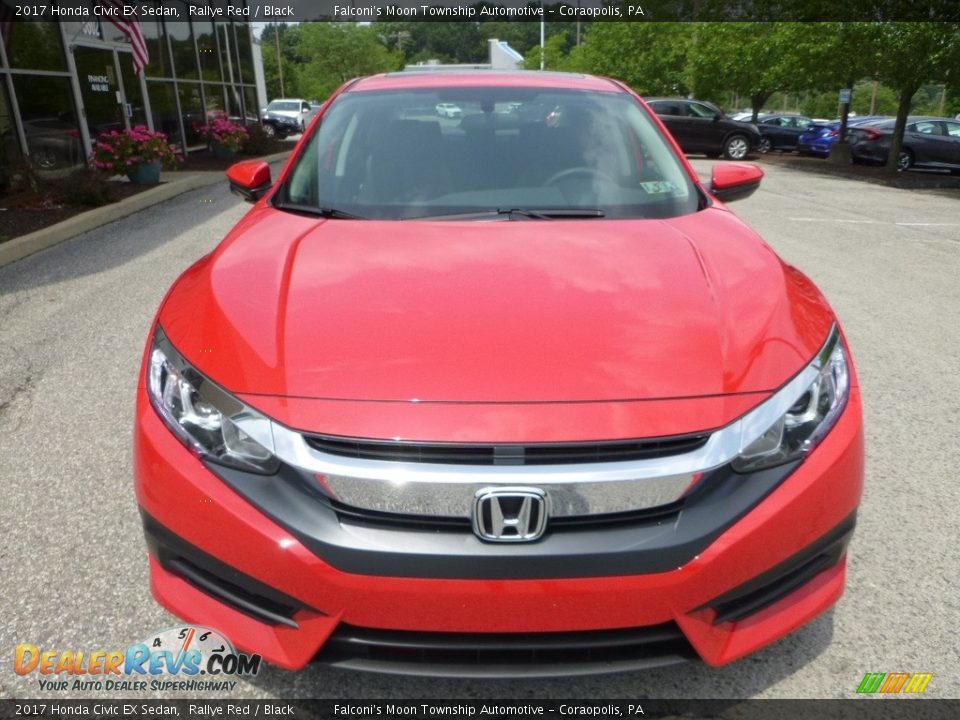 2017 Honda Civic EX Sedan Rallye Red / Black Photo #6