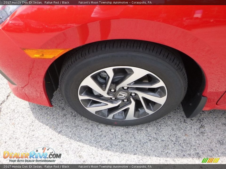 2017 Honda Civic EX Sedan Rallye Red / Black Photo #7