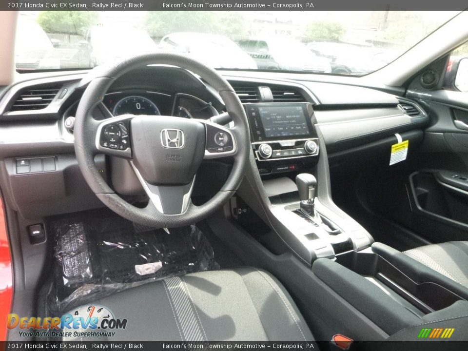 2017 Honda Civic EX Sedan Rallye Red / Black Photo #10