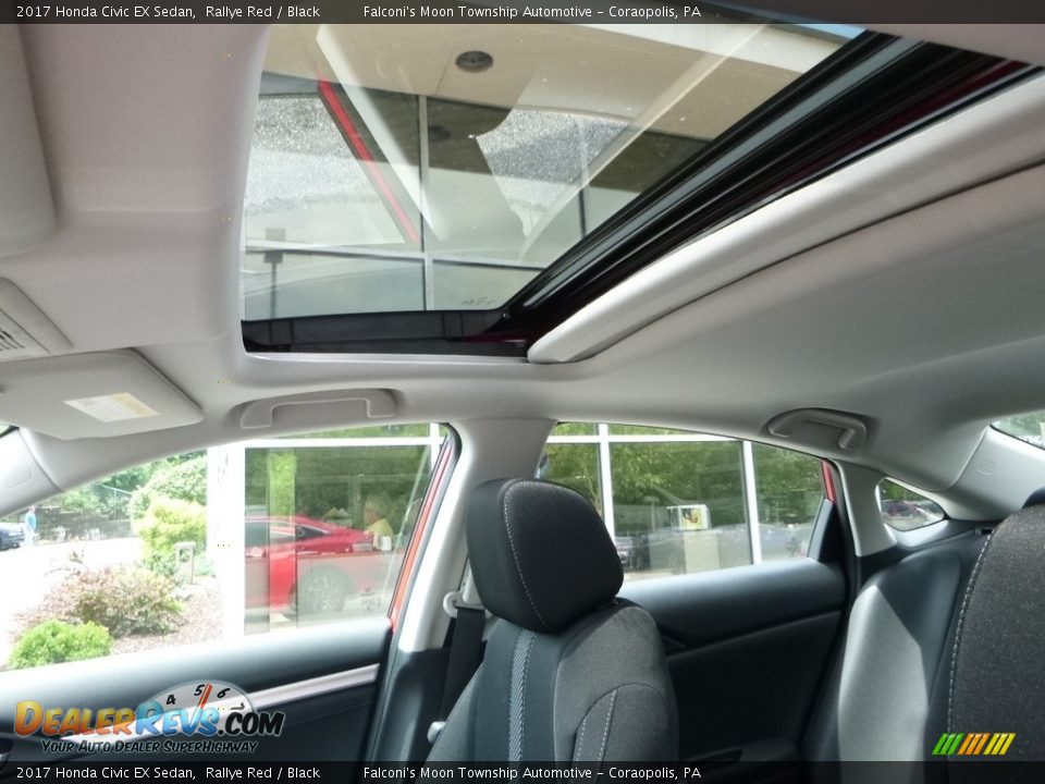 2017 Honda Civic EX Sedan Rallye Red / Black Photo #13