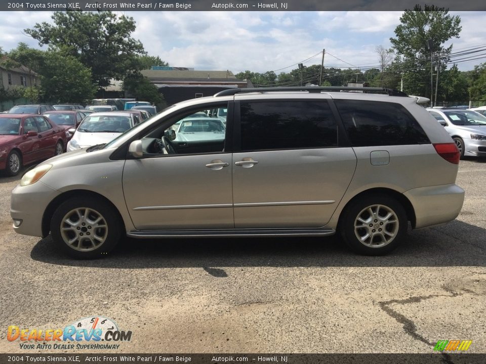2004 Toyota Sienna XLE Arctic Frost White Pearl / Fawn Beige Photo #2