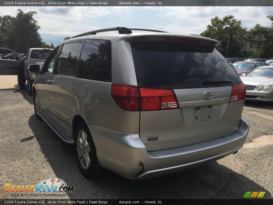 2004 Toyota Sienna XLE Arctic Frost White Pearl / Fawn Beige Photo #3