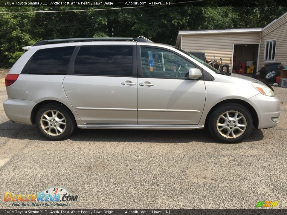 2004 Toyota Sienna XLE Arctic Frost White Pearl / Fawn Beige Photo #6