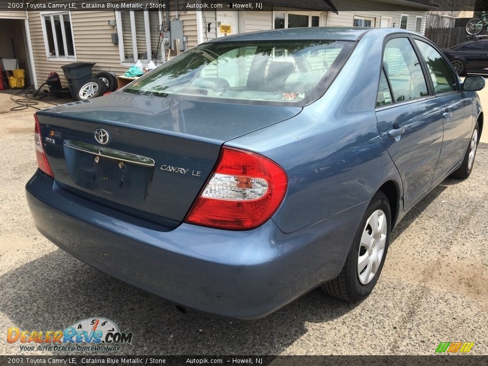 2003 Toyota Camry LE Catalina Blue Metallic / Stone Photo #3
