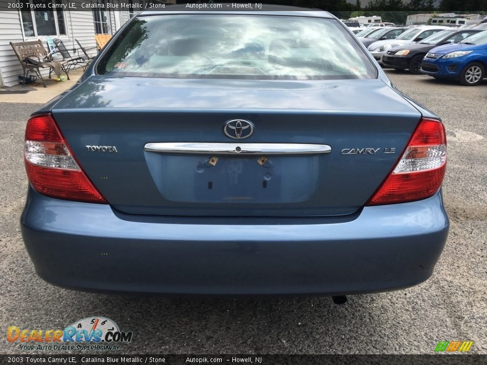 2003 Toyota Camry LE Catalina Blue Metallic / Stone Photo #4