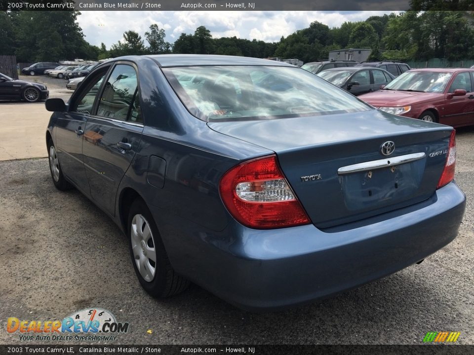 2003 Toyota Camry LE Catalina Blue Metallic / Stone Photo #5