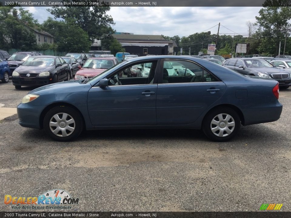 2003 Toyota Camry LE Catalina Blue Metallic / Stone Photo #6