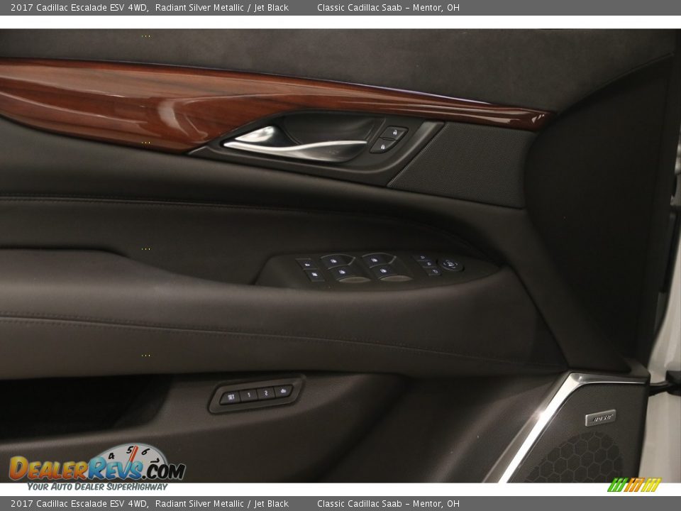 2017 Cadillac Escalade ESV 4WD Radiant Silver Metallic / Jet Black Photo #5