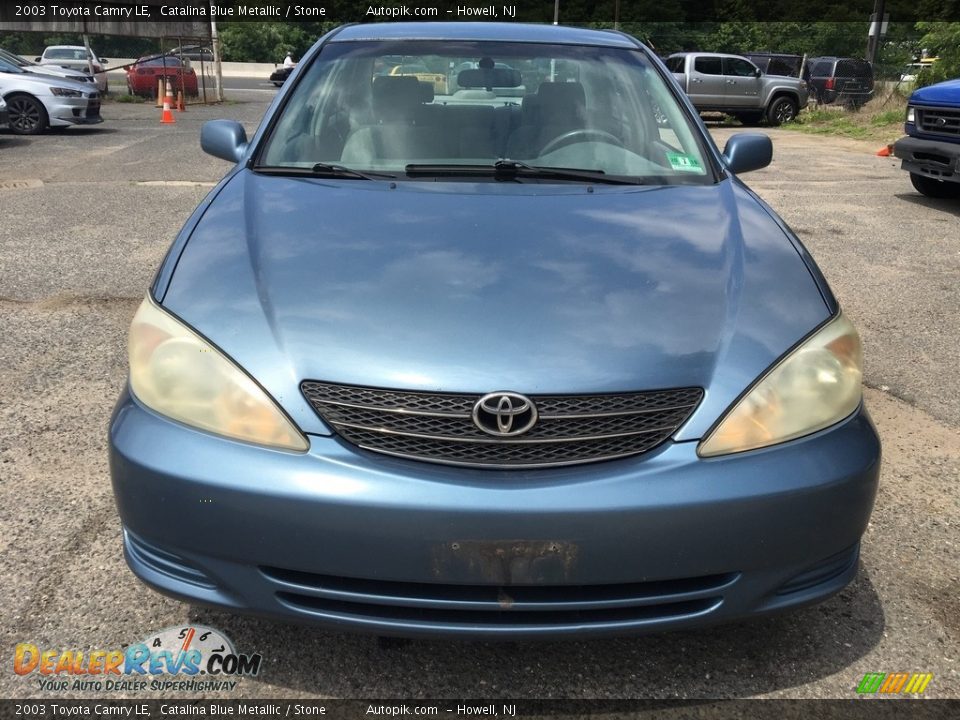 2003 Toyota Camry LE Catalina Blue Metallic / Stone Photo #8