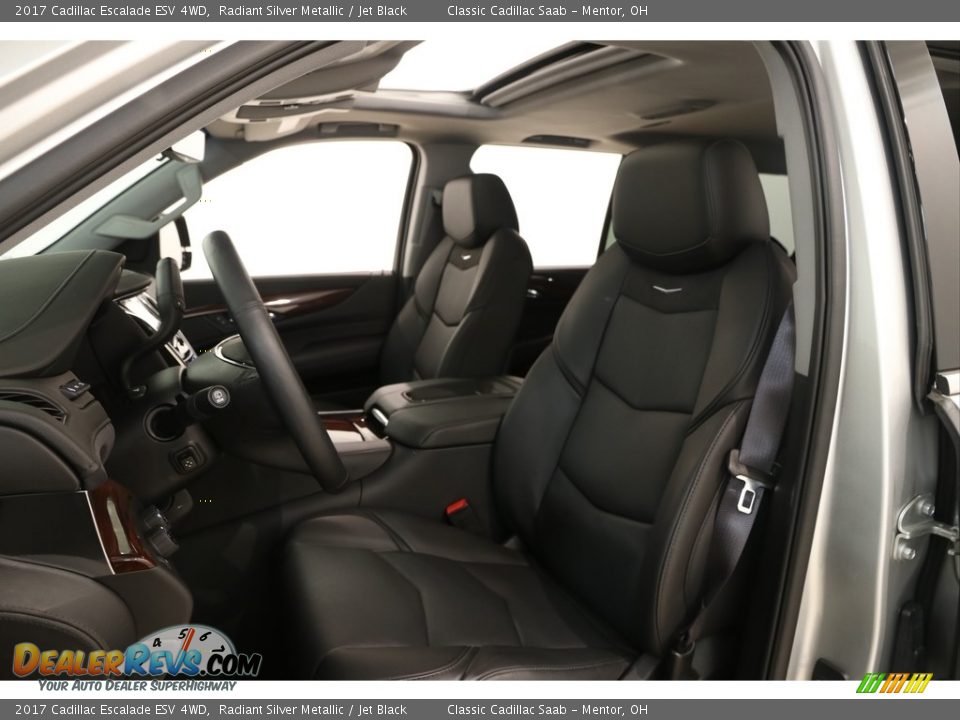 2017 Cadillac Escalade ESV 4WD Radiant Silver Metallic / Jet Black Photo #6