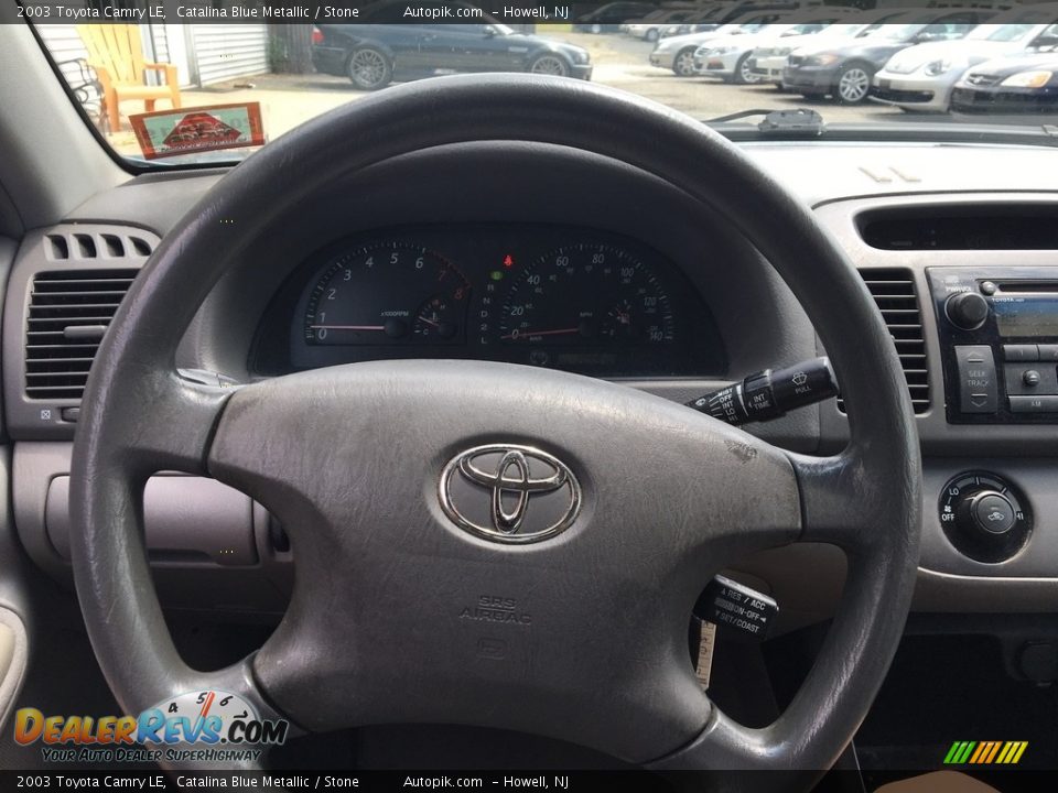 2003 Toyota Camry LE Catalina Blue Metallic / Stone Photo #10