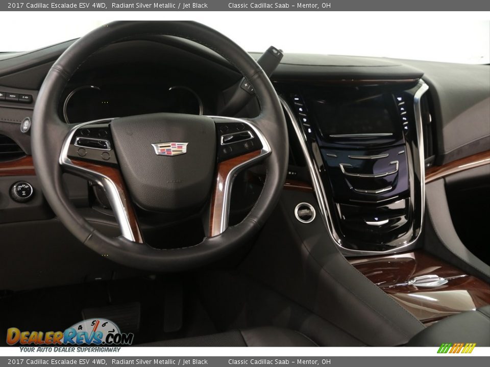 2017 Cadillac Escalade ESV 4WD Radiant Silver Metallic / Jet Black Photo #8