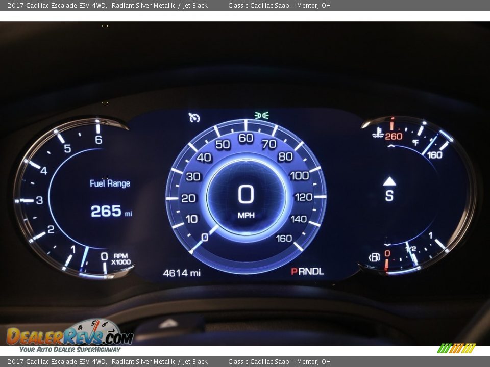 2017 Cadillac Escalade ESV 4WD Radiant Silver Metallic / Jet Black Photo #10