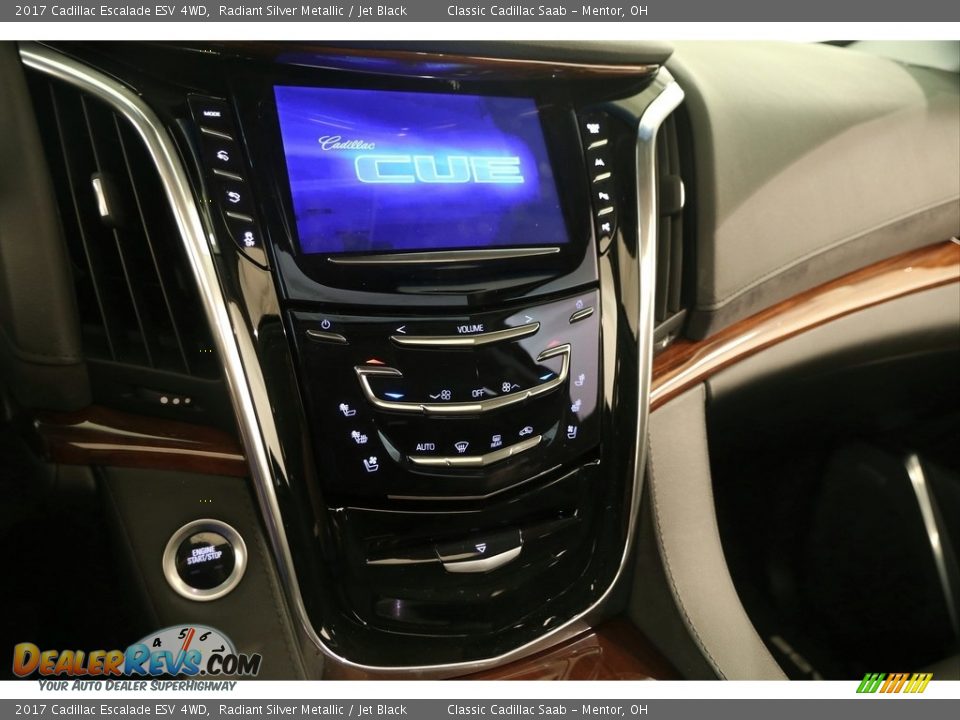 2017 Cadillac Escalade ESV 4WD Radiant Silver Metallic / Jet Black Photo #11