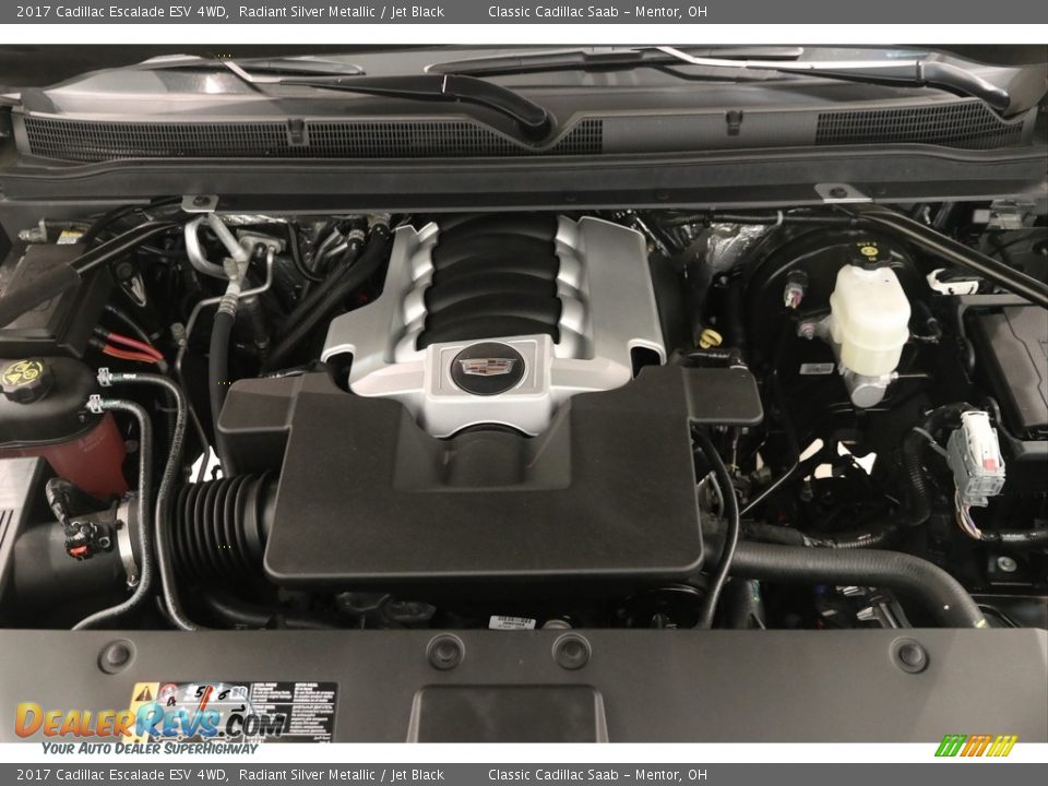 2017 Cadillac Escalade ESV 4WD Radiant Silver Metallic / Jet Black Photo #24