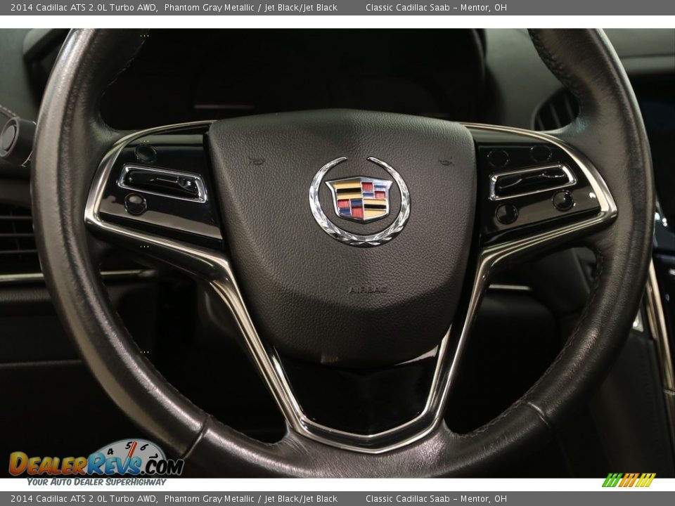 2014 Cadillac ATS 2.0L Turbo AWD Phantom Gray Metallic / Jet Black/Jet Black Photo #8