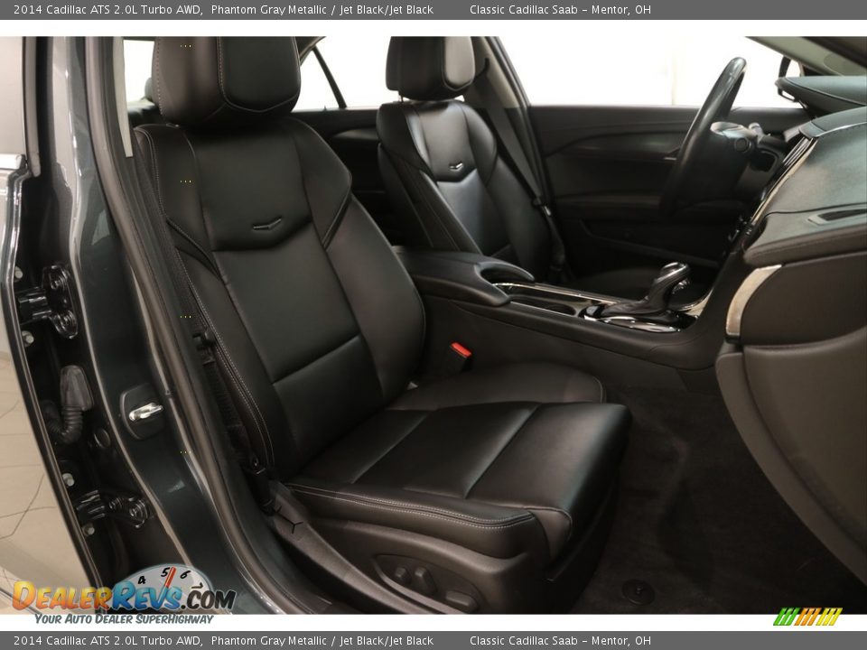 2014 Cadillac ATS 2.0L Turbo AWD Phantom Gray Metallic / Jet Black/Jet Black Photo #16