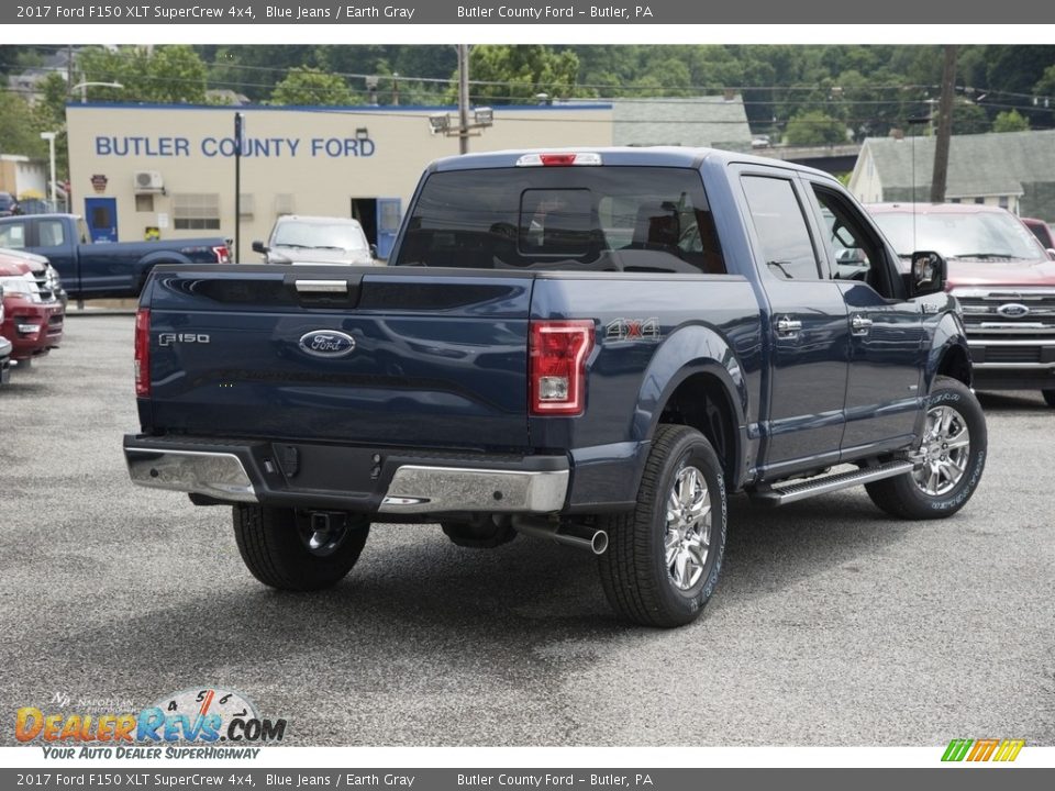 2017 Ford F150 XLT SuperCrew 4x4 Blue Jeans / Earth Gray Photo #4