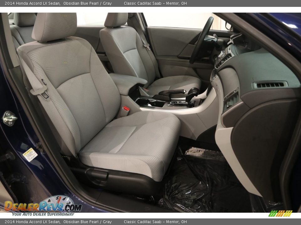 2014 Honda Accord LX Sedan Obsidian Blue Pearl / Gray Photo #14
