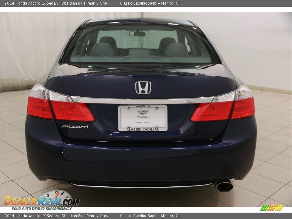 2014 Honda Accord LX Sedan Obsidian Blue Pearl / Gray Photo #17