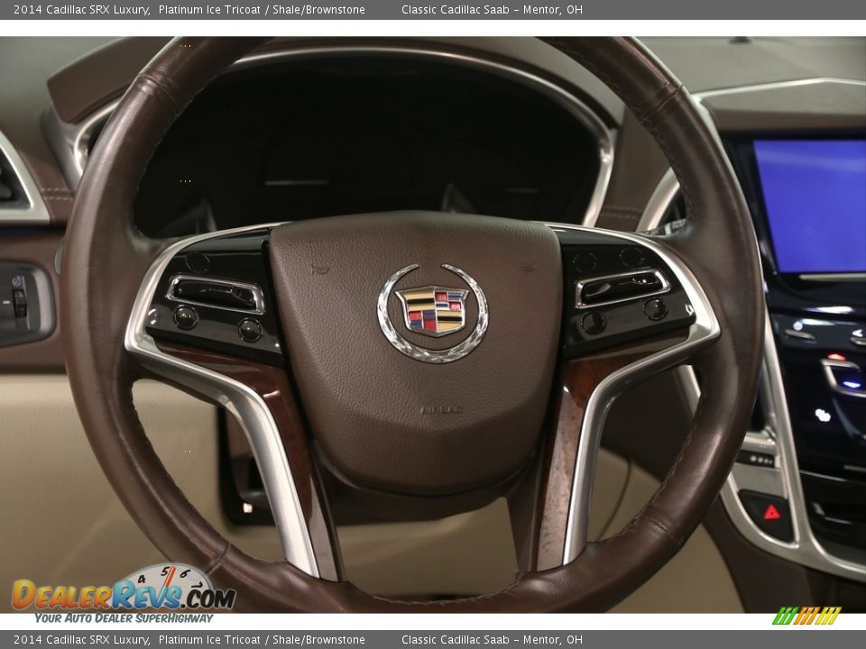 2014 Cadillac SRX Luxury Platinum Ice Tricoat / Shale/Brownstone Photo #7