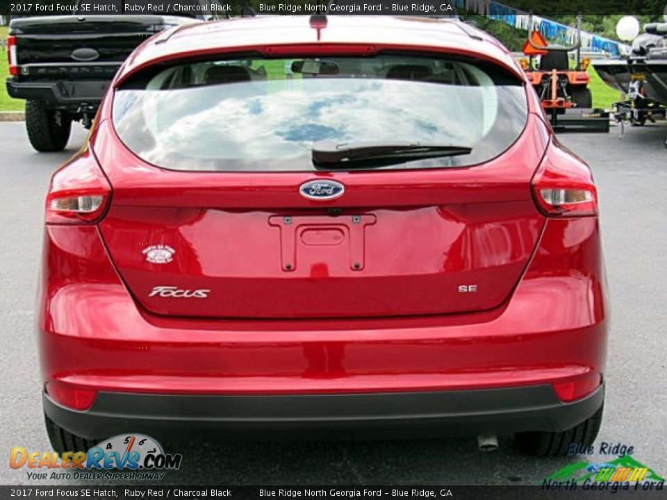 2017 Ford Focus SE Hatch Ruby Red / Charcoal Black Photo #4